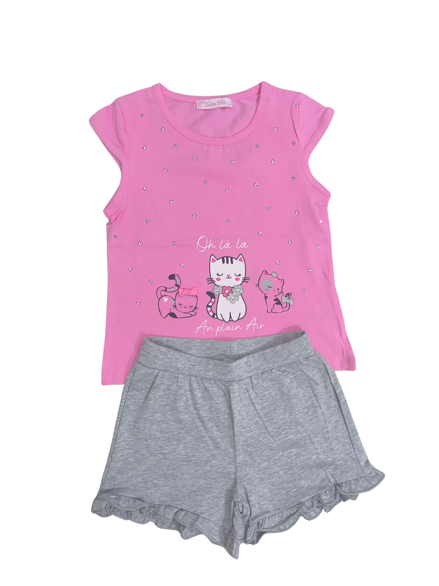 Conjunto Cat Rosa