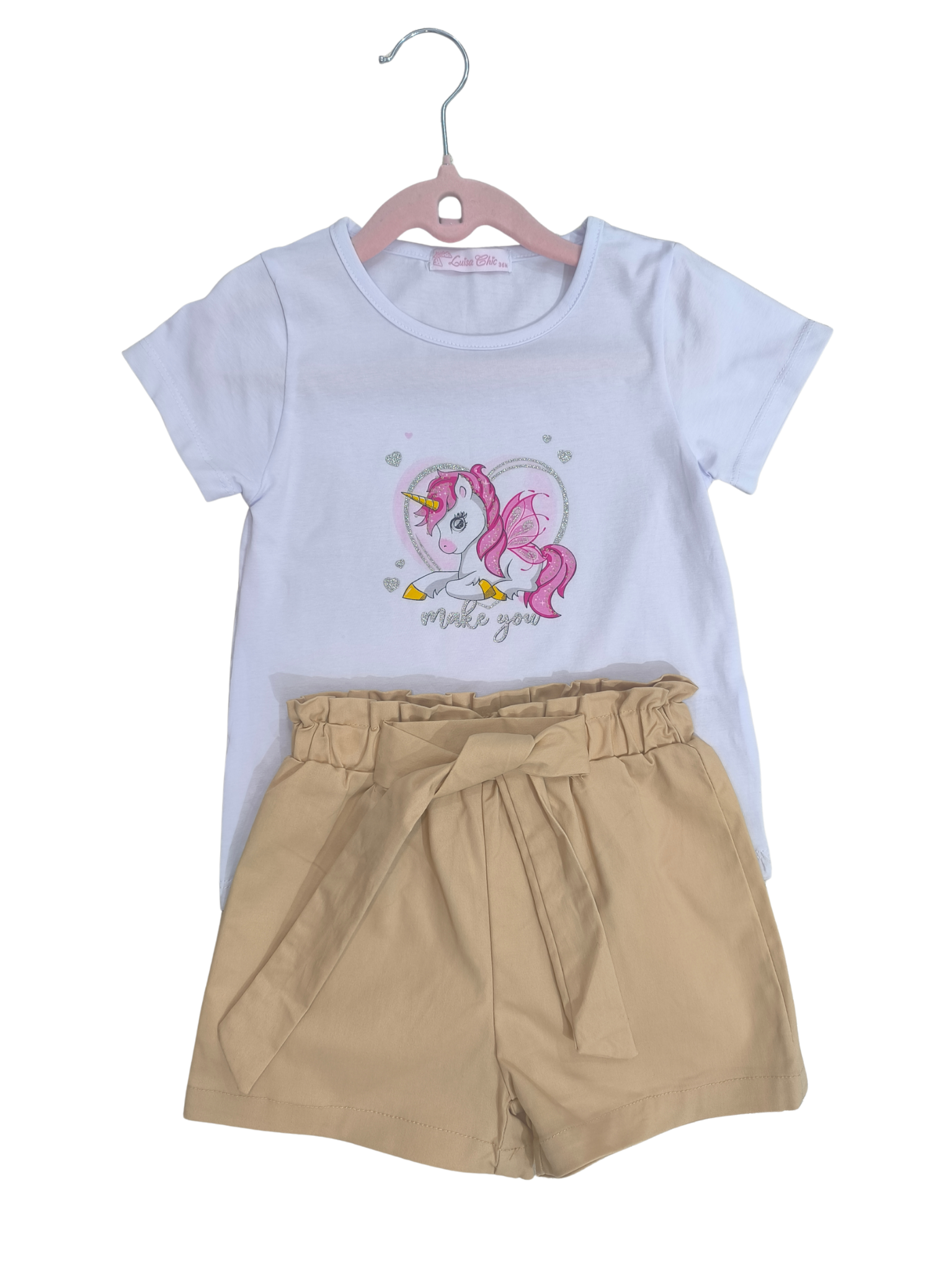 Conjunto Unicórnio Bege